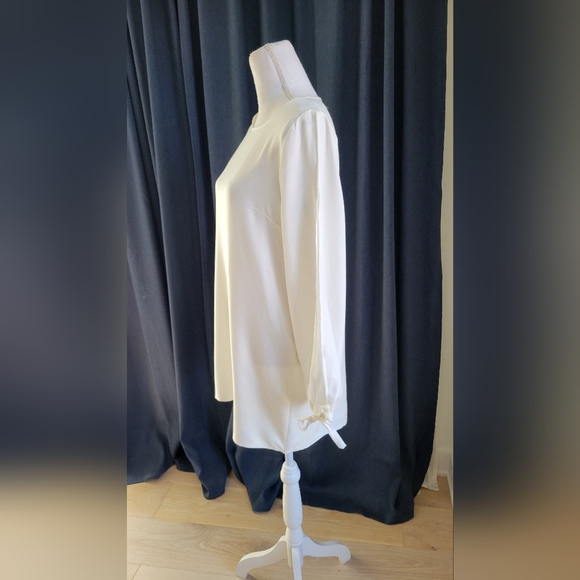 MISSGUIDED | White Tie Sleeve Dress - Picture 8 of 10